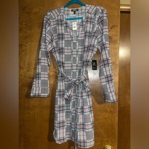 Express Plaid Shirt Dress